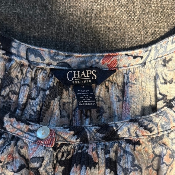 Chaps Multicolor Floral Top - Picture 1 of 3